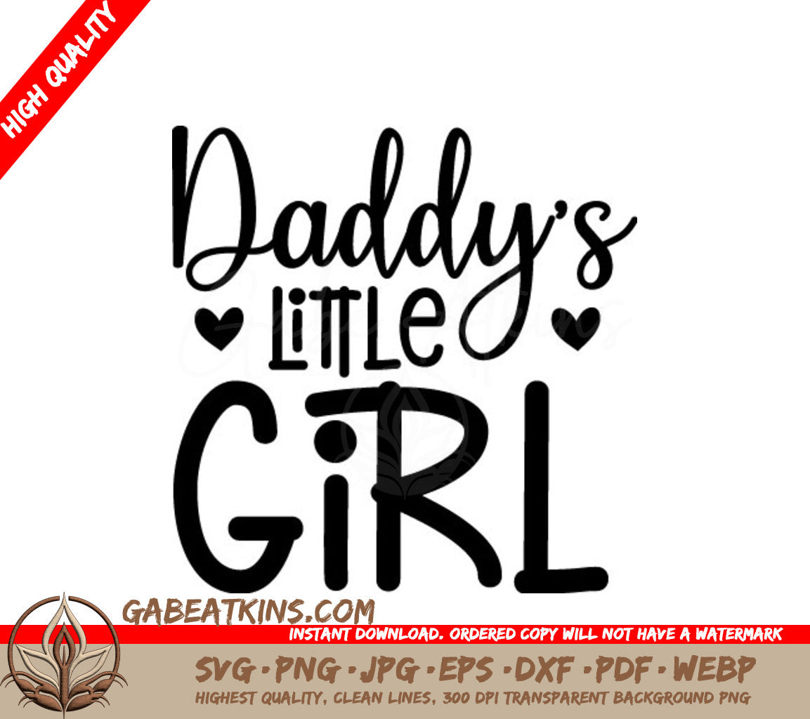 Daddy's Little Girl SVG -  Design SVG