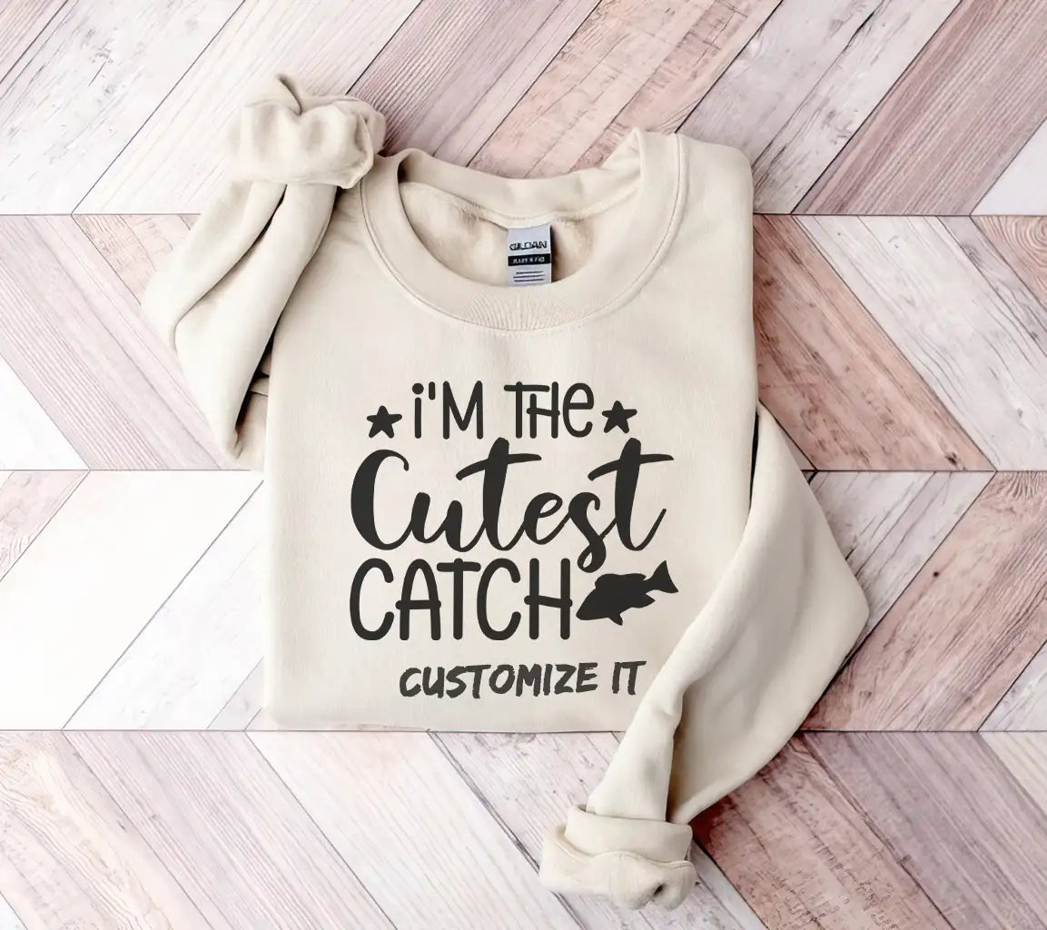 Im the Cutest Catch SVG - Baby Fish Design SVG