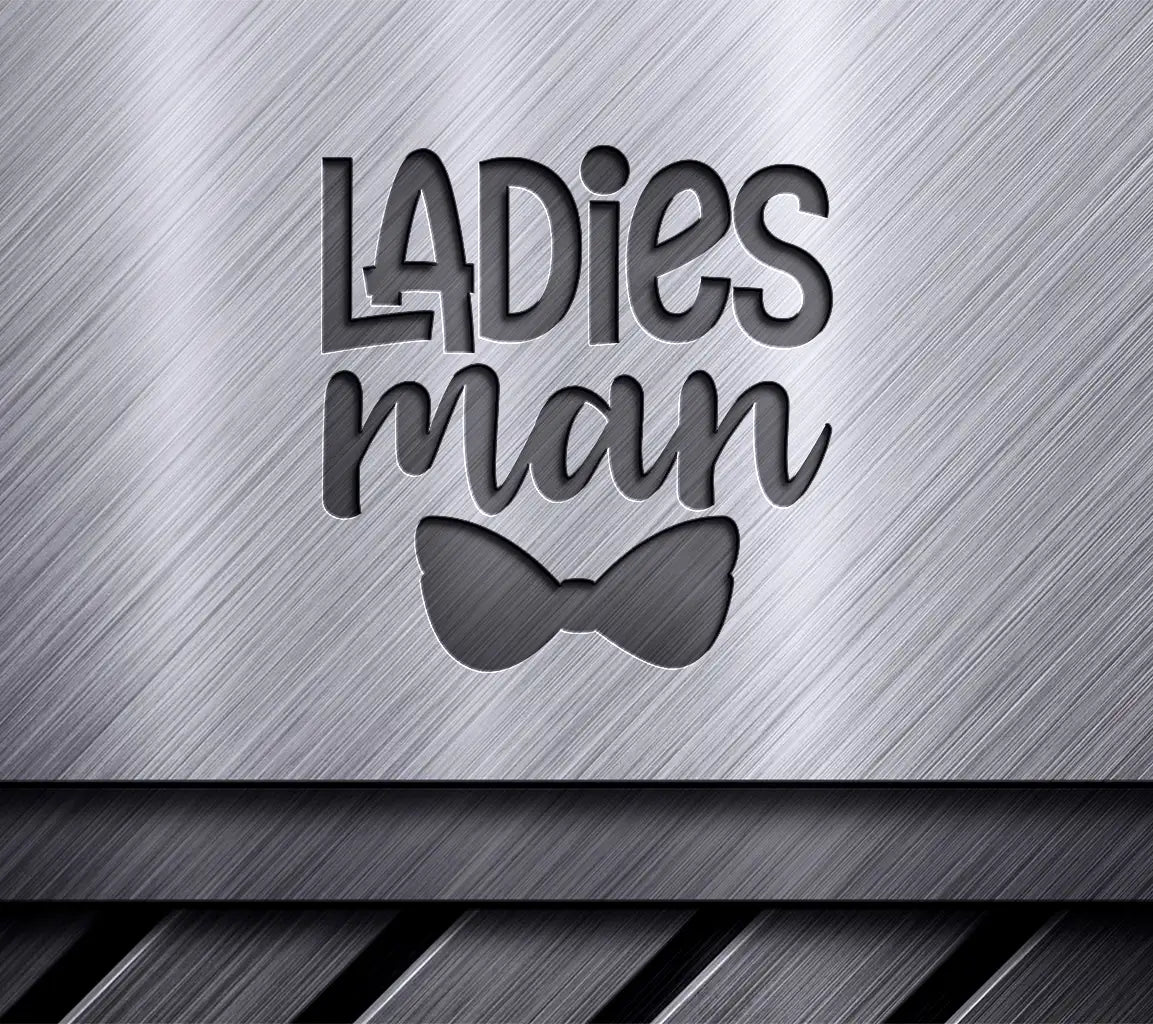 Ladies Man Silhouette SVG -  Bow Tie Design SVG