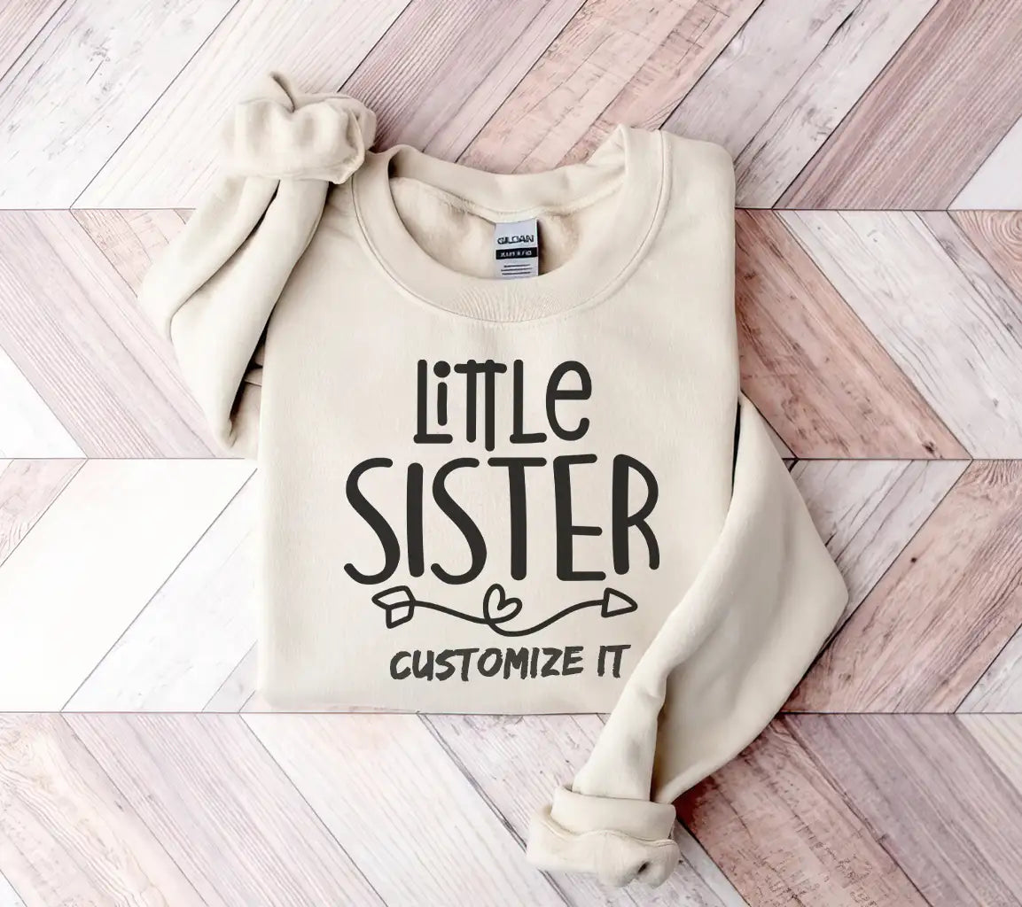 Little Sister Arrow & Hearts SVG Cut File -  Logo SVG