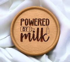 Powered by Milk Baby SVG - Bottle & Pacifier Design SVG