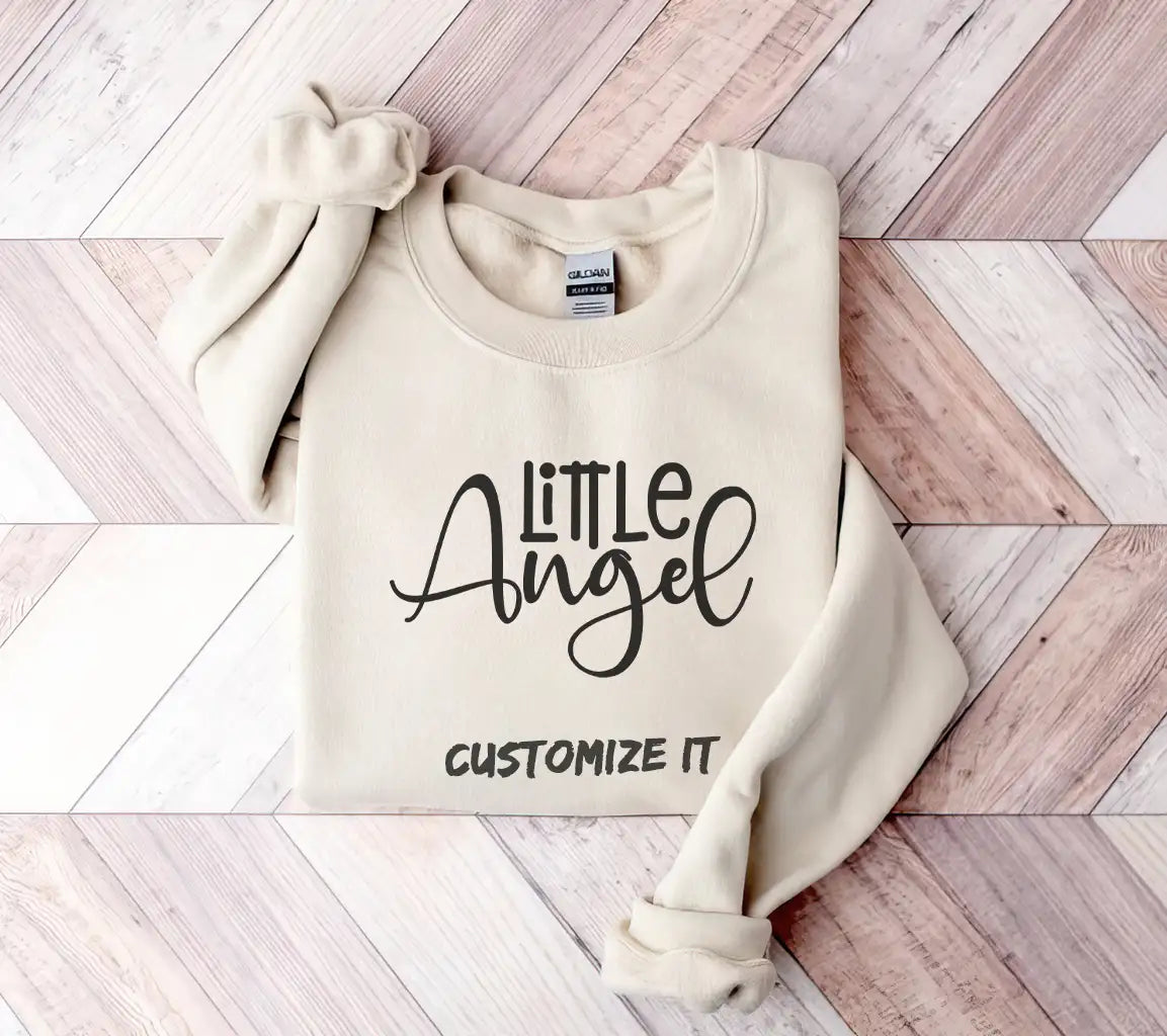 Cursive Little Angel SVG for Baby Designs SVG