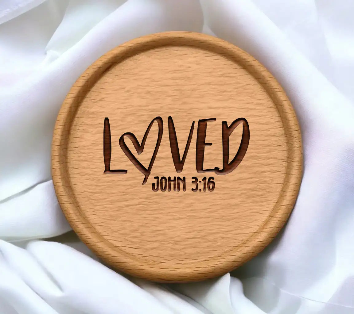 Loved John 316 SVG -  Heart Design SVG