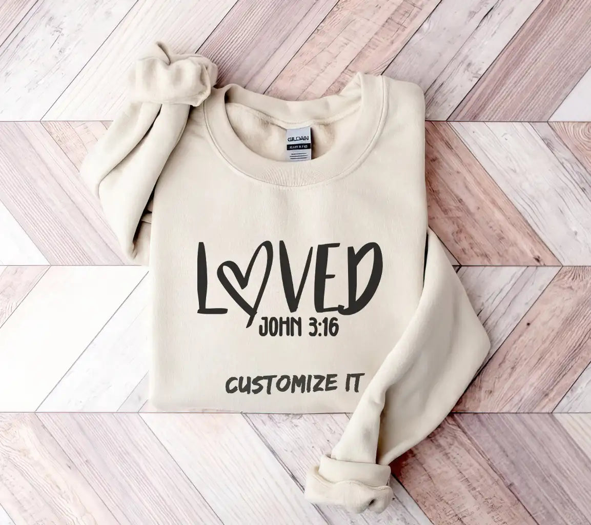 Loved John 316 SVG -  Heart Design SVG