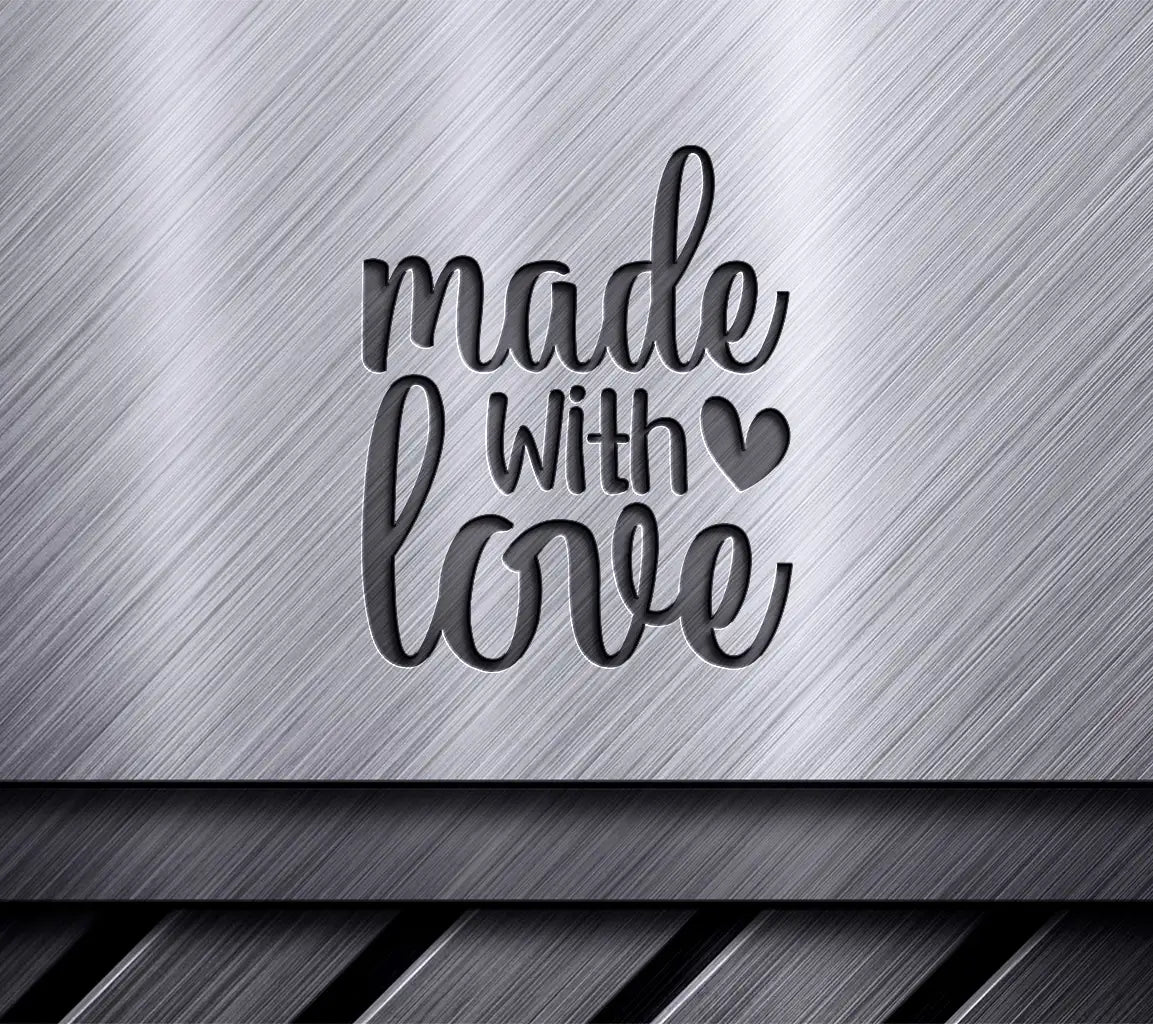 Made With Love SVG Cut File - Baby Design SVG