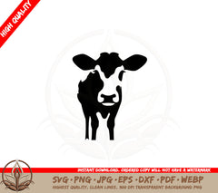 Baby Calf Silhouette SVG Cut File Download 