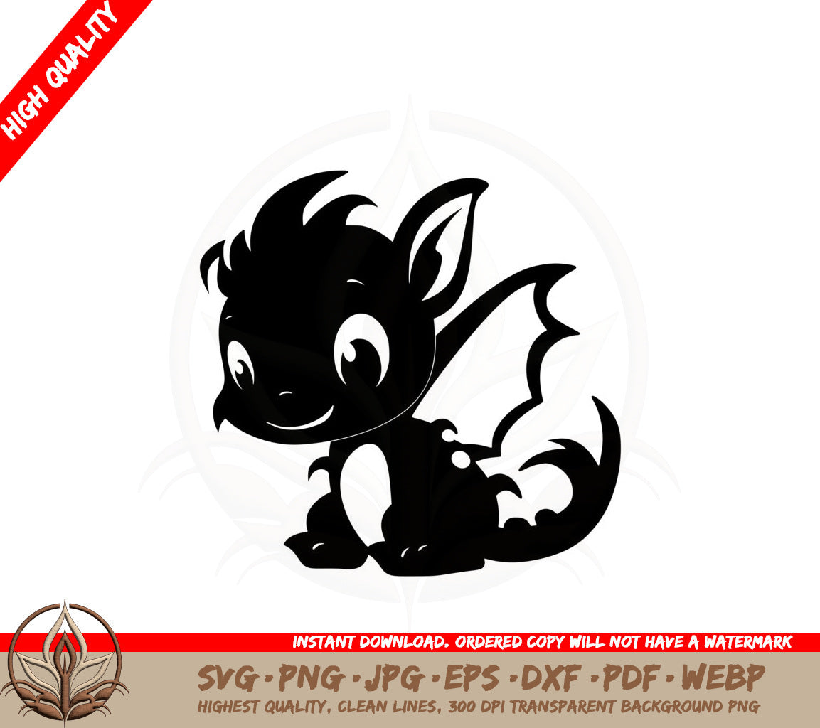 Baby Dragon Digital Design SVG 