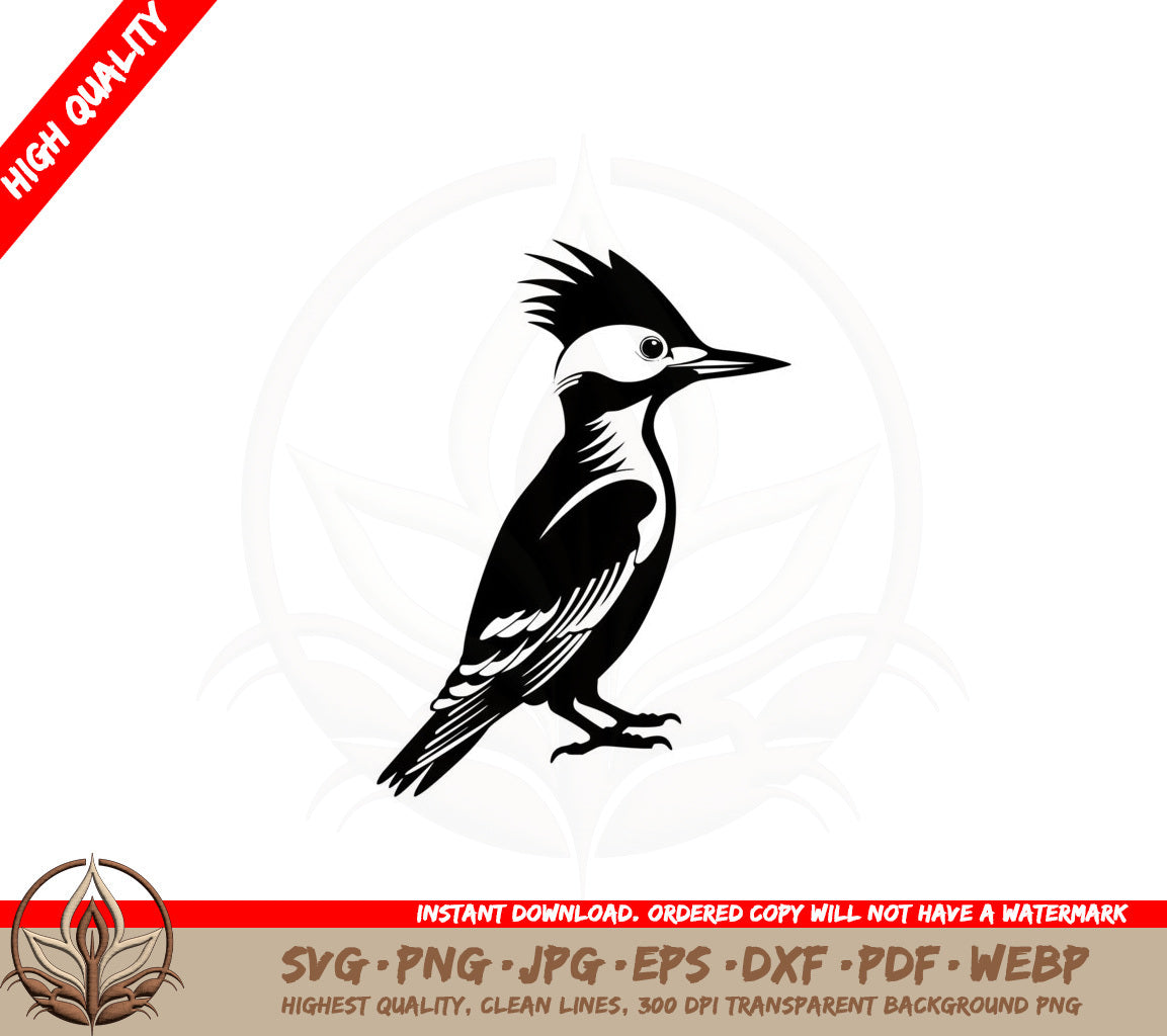 Baby Woodpecker SVG PNG JPG AI PDF DXF EPS and WebP - Digital Download 