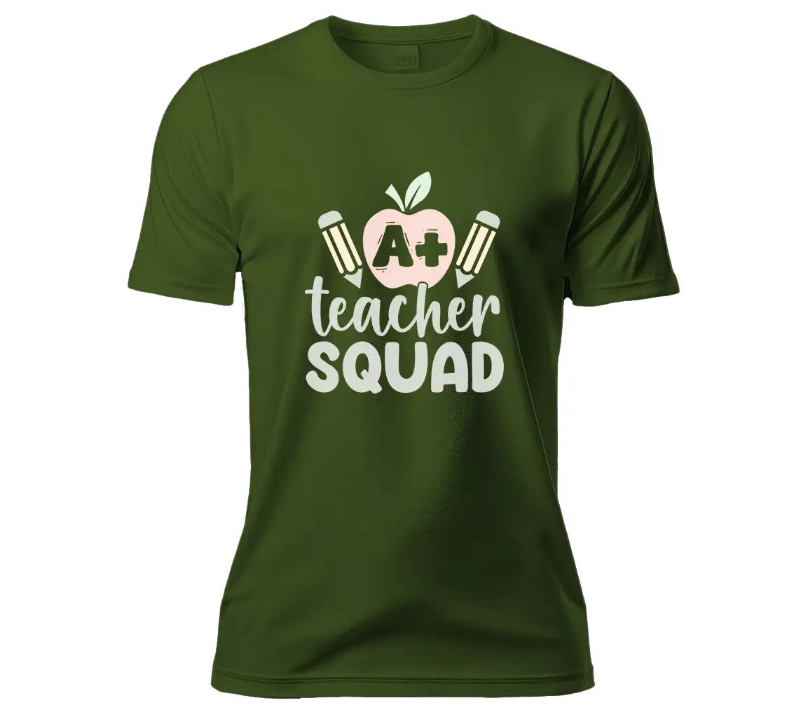 Teacher Squad Apple & Pencils SVG - Back to School Design SVG