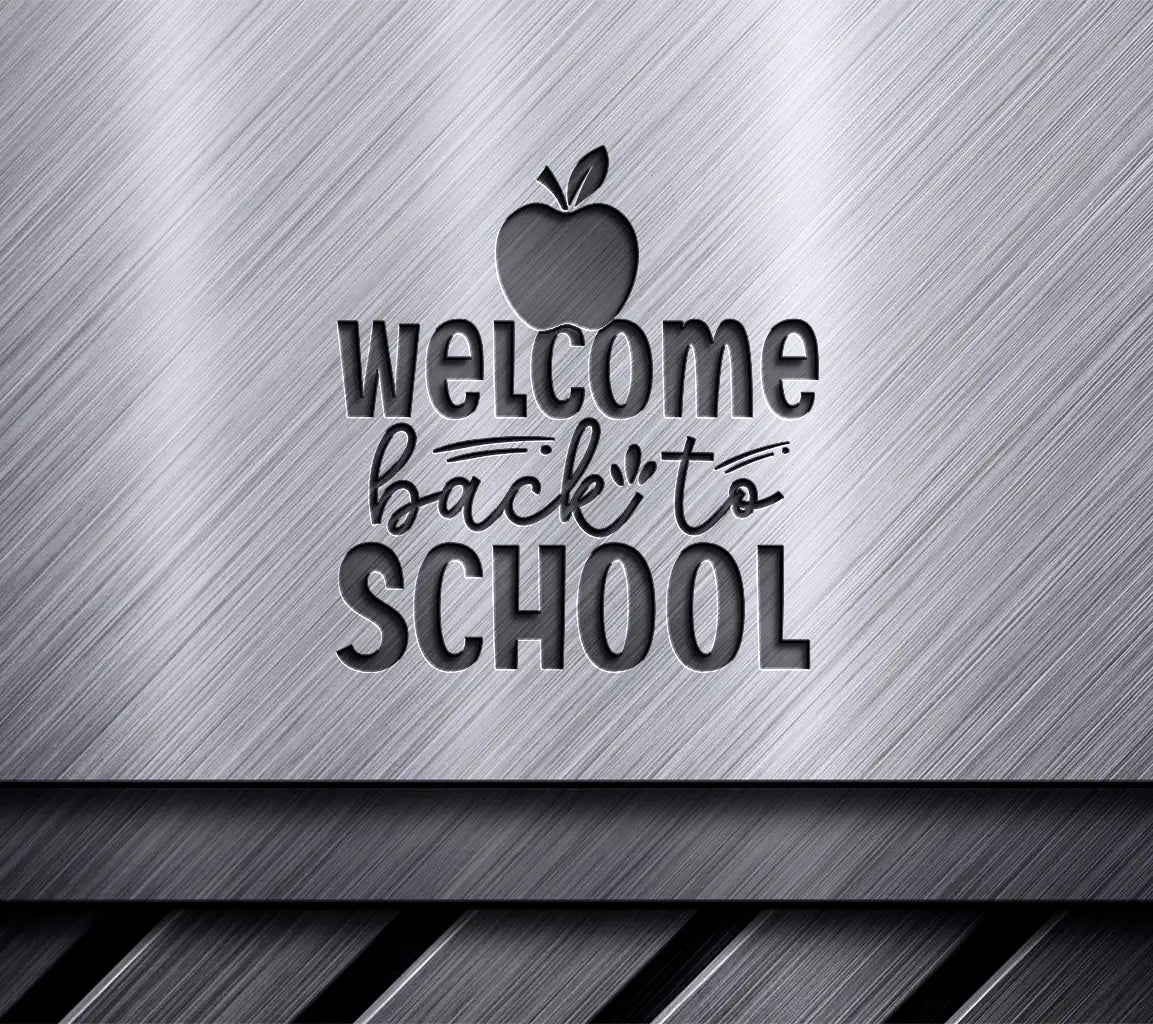 Welcome Back to School Apple SVG Cut File SVG