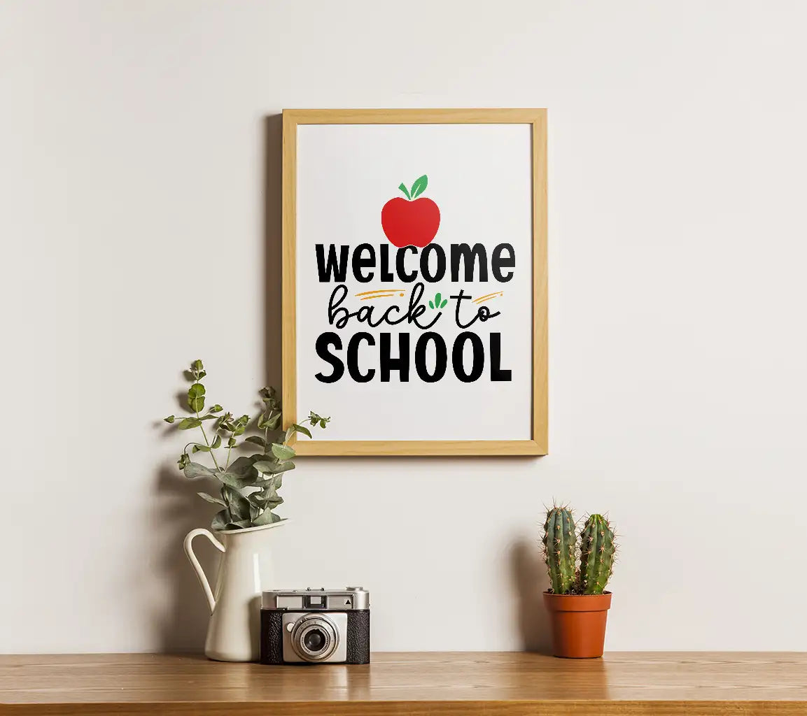 Welcome Back to School Apple SVG Cut File SVG