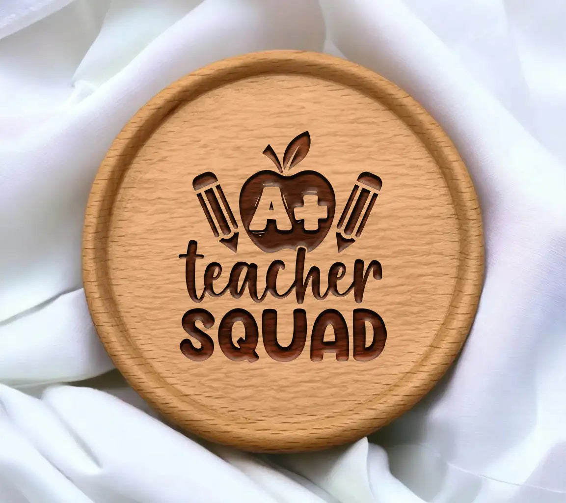 Teacher Squad SVG Design Apple & Pencils - Back to School Design SVG