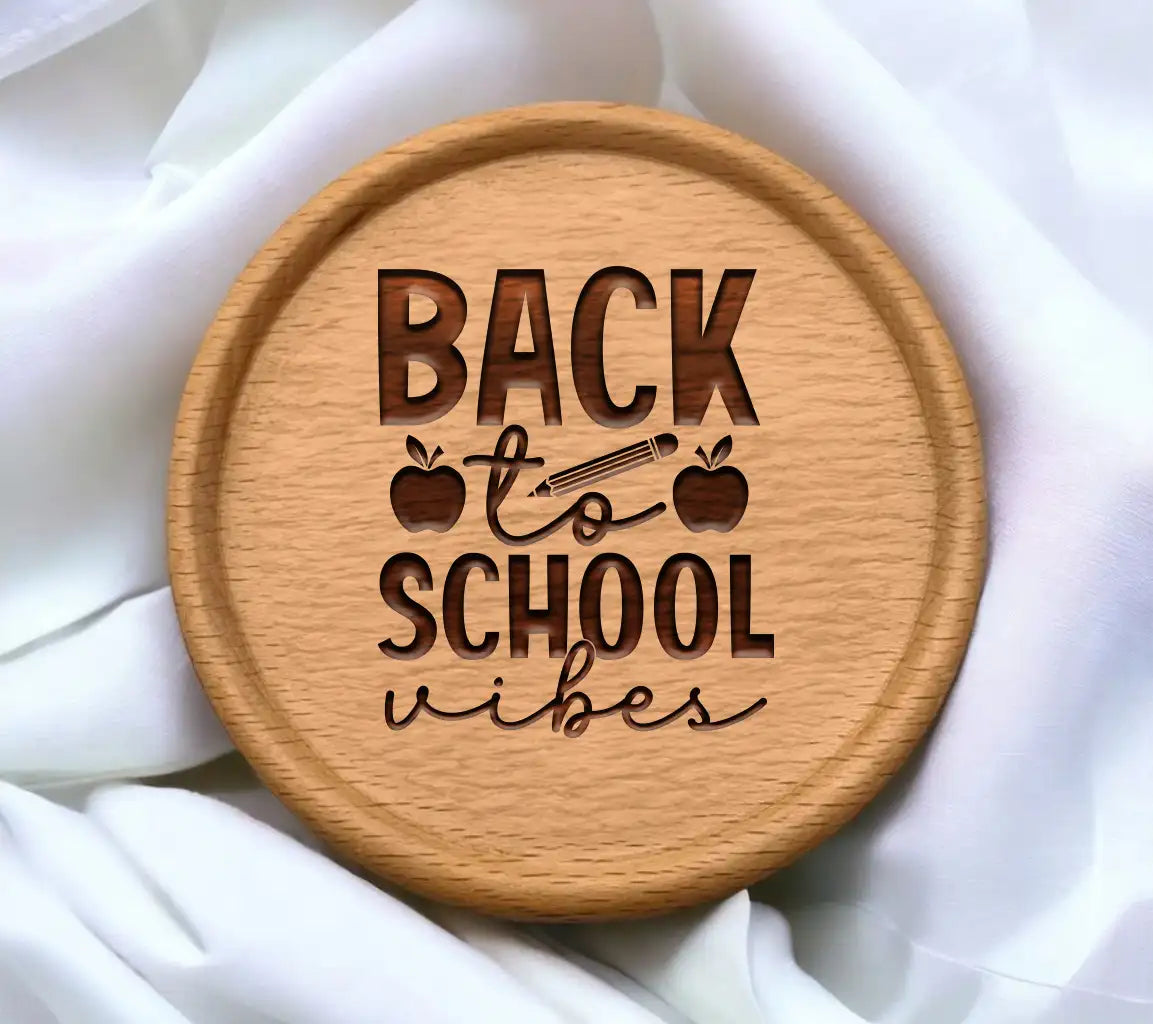 Back to School Apple & Pencil SVG Design - School Vibes SVG