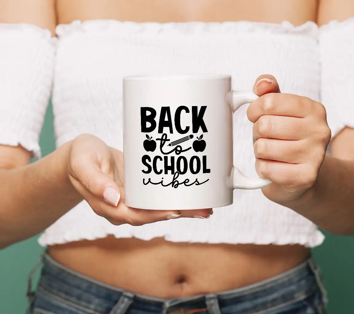 Back to School Apple & Pencil SVG Design - School Vibes SVG