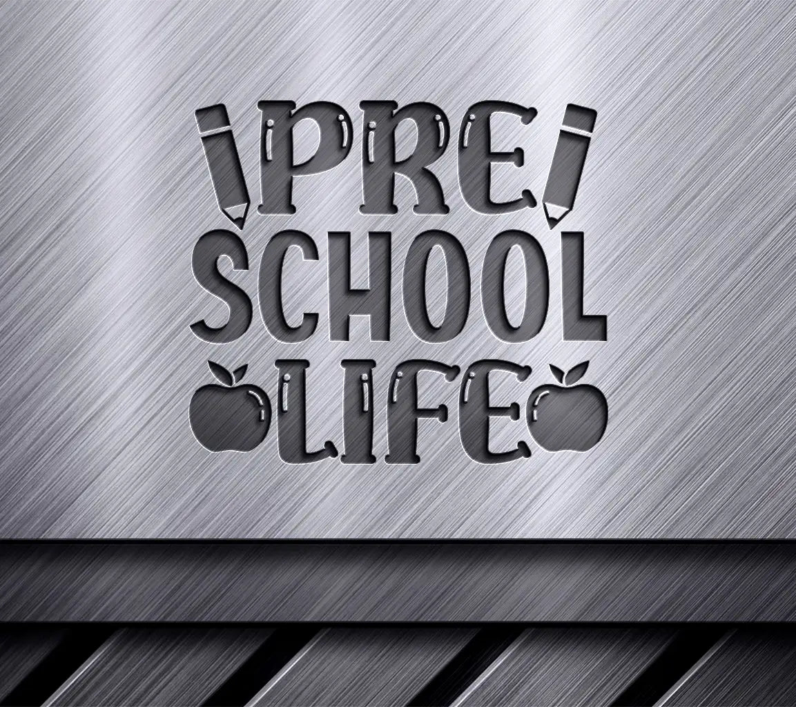 Preschool Life SVG Design - Apples, Pencils & Back to School SVG