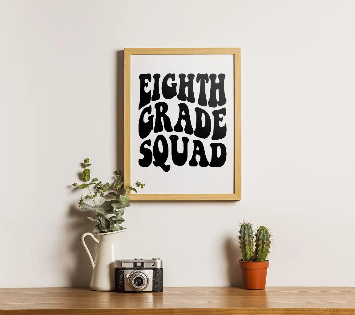 Eighth Grade Squad SVG - Back to School Design SVG