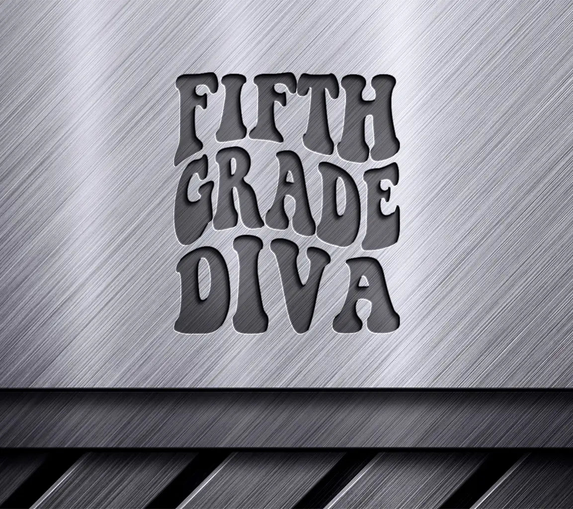 Fifth Grade Diva SVG -  Back-to-School Design SVG