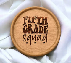 Fifth Grade Squad SVG - Black Text on White Background SVG