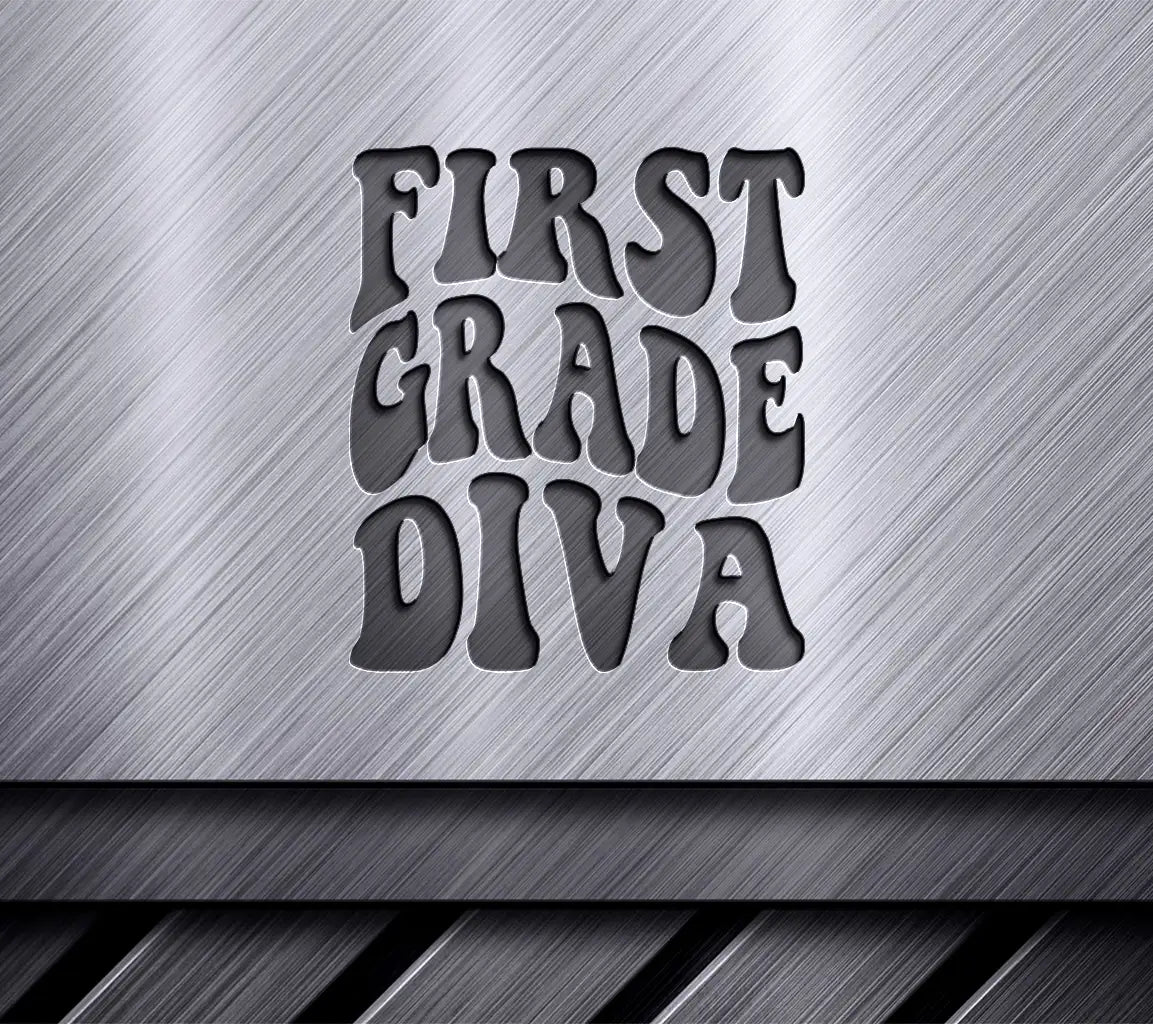 First Grade Diva SVG -  Back to School Design SVG