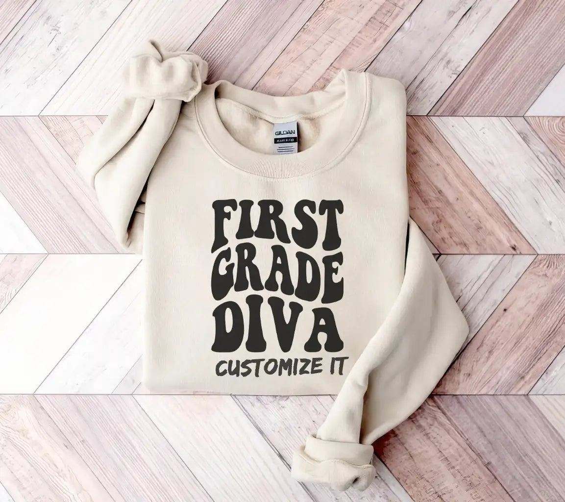 First Grade Diva SVG -  Back to School Design SVG