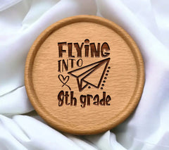 Flying Into 8th Grade Paper Airplane SVG - Back to School Design SVG