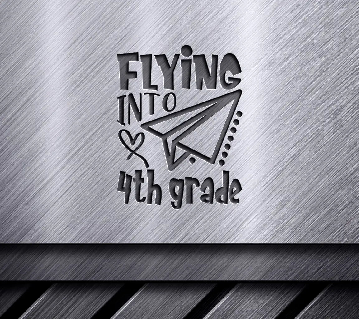 Flying Into Fourth Grade -  Paper Airplane SVG SVG