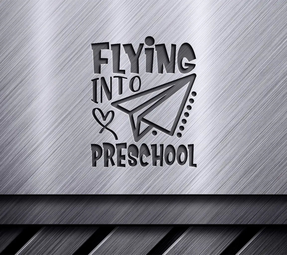 Flying Into Preschool -  Paper Airplane SVG SVG