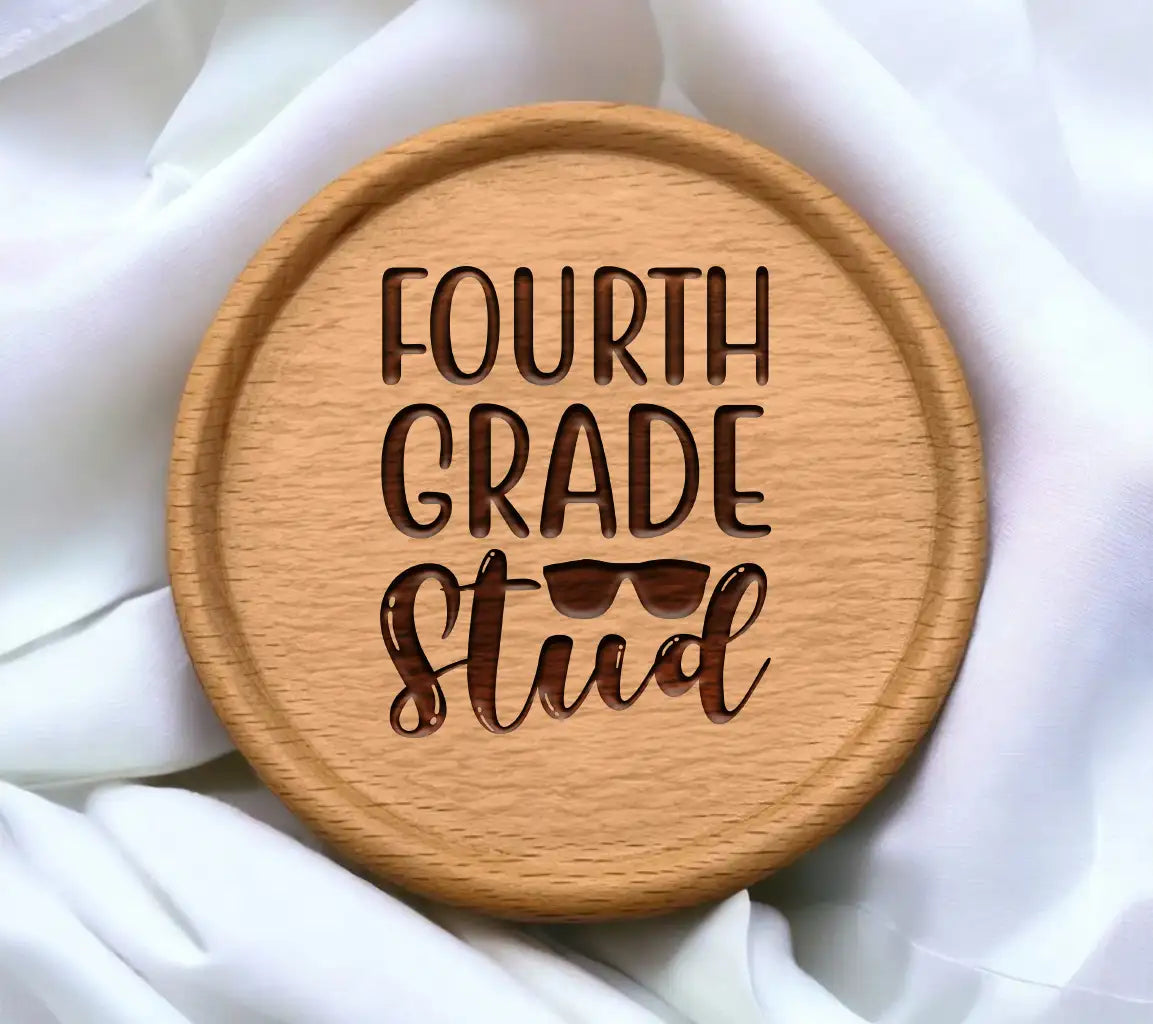 Fourth Grade Stud with Sunglasses SVG - Back to School Design SVG