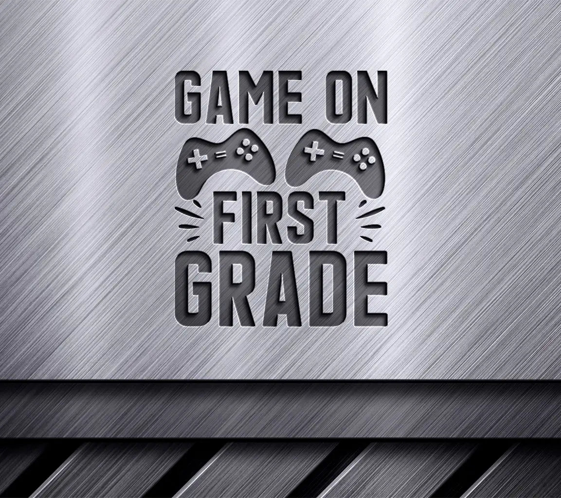 Game On First Grade SVG - Back to School Game Controller Design SVG