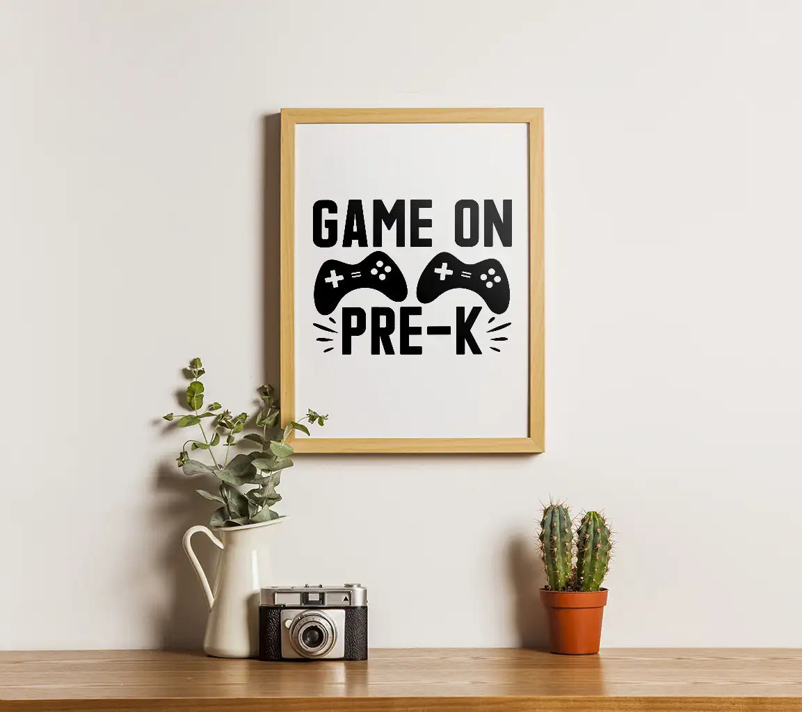 Game On Pre-K SVG Cut File - Back to School Design SVG