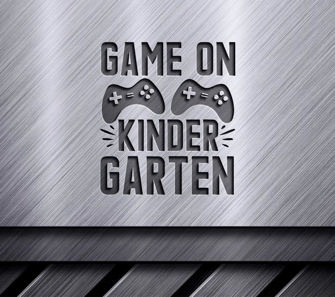 Game On Kindergarten SVG - Back to School Video Game Controller Design SVG