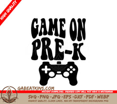 Game On Pre-K SVG - Back-to-School Game Controller Design SVG