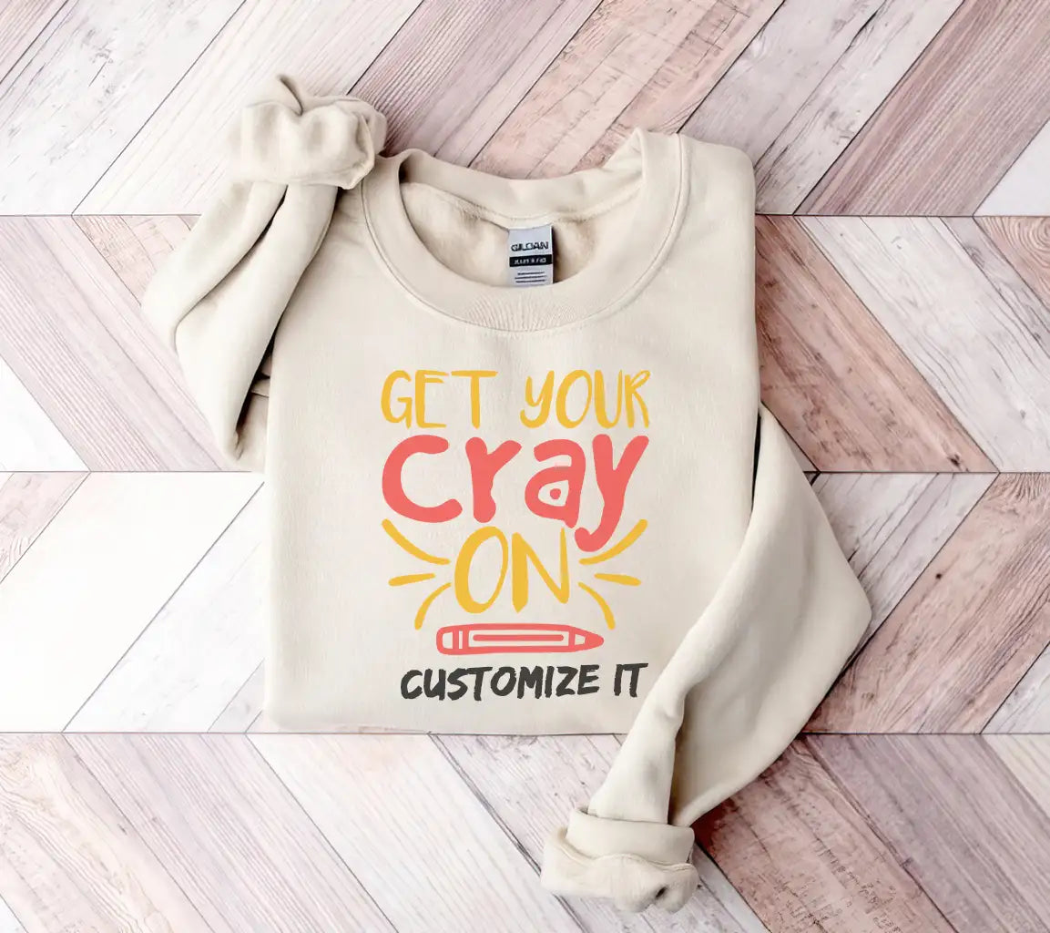 Get Your Cray On - Yellow & Red Back to School SVG SVG