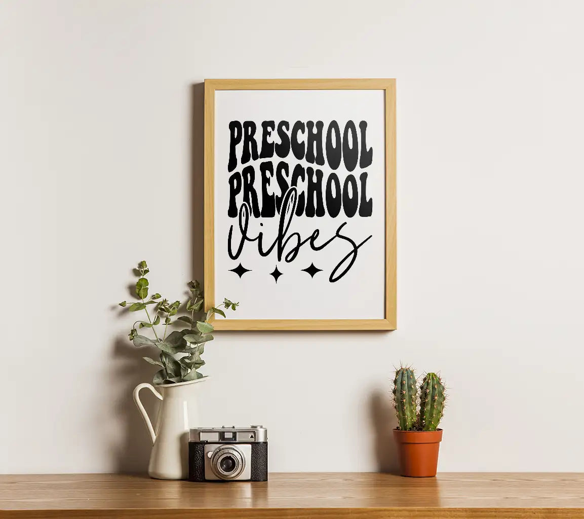  Preschool Vibes SVG Logo - Back-to-School Graphics SVG