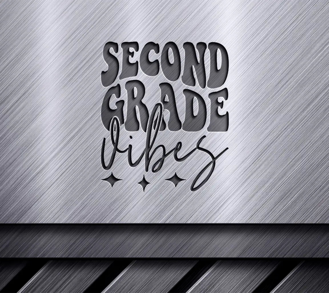 Second Grade Vibes  Logo SVG - Back to School Graphic SVG