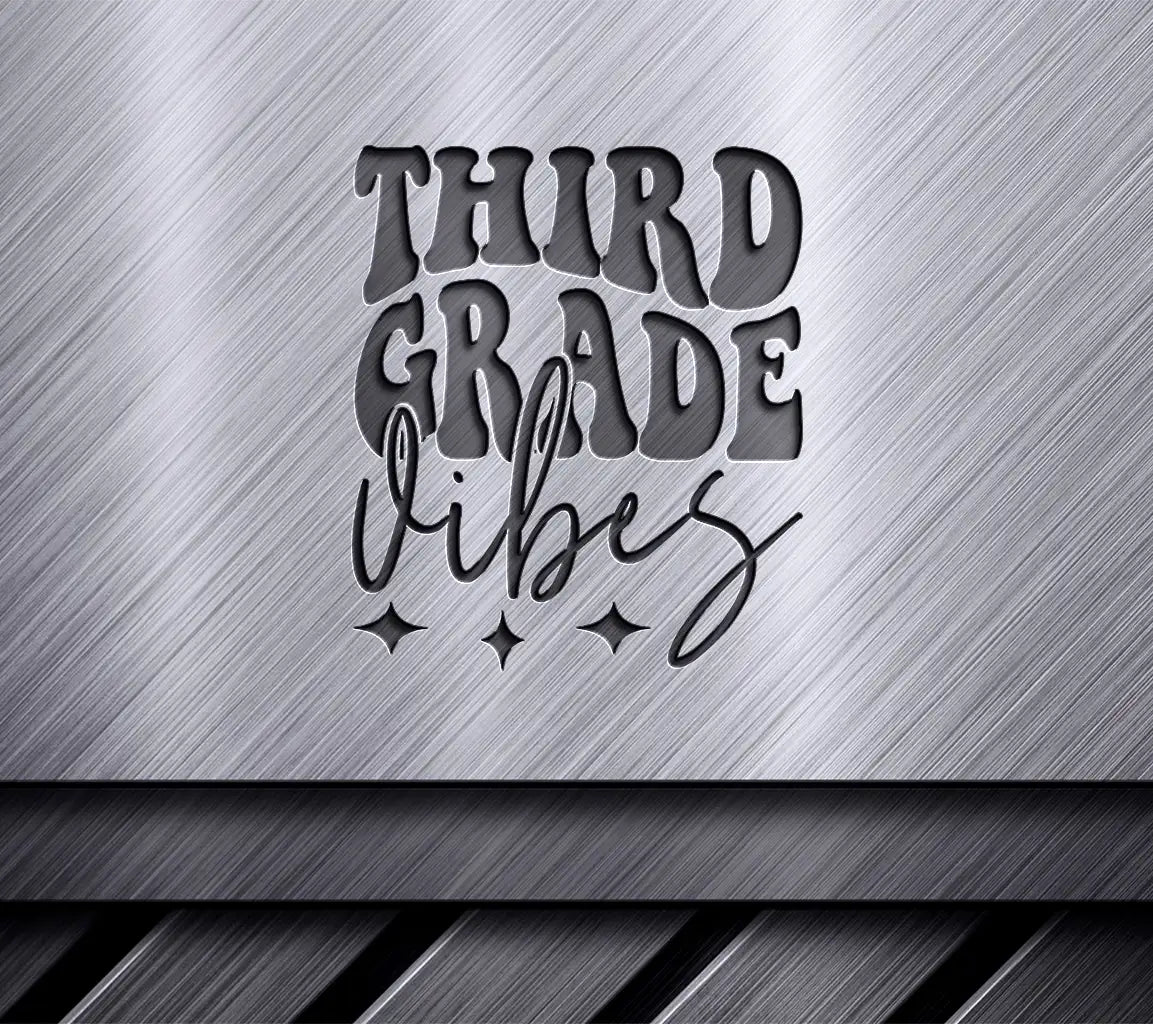  Third Grade Vibes SVG - Back to School Logo SVG