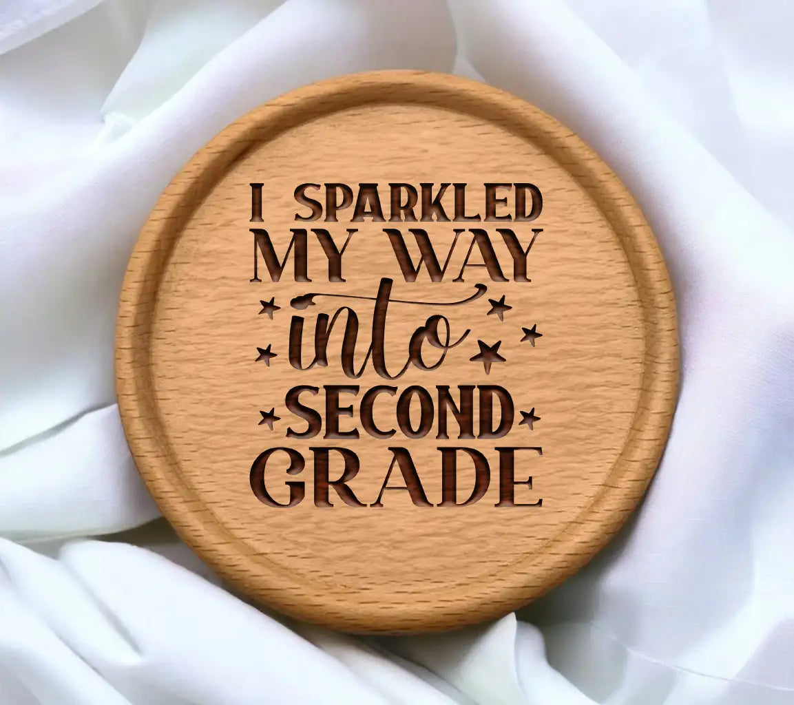 I Sparkled My Way Into Second Grade SVG - Back to School Design SVG