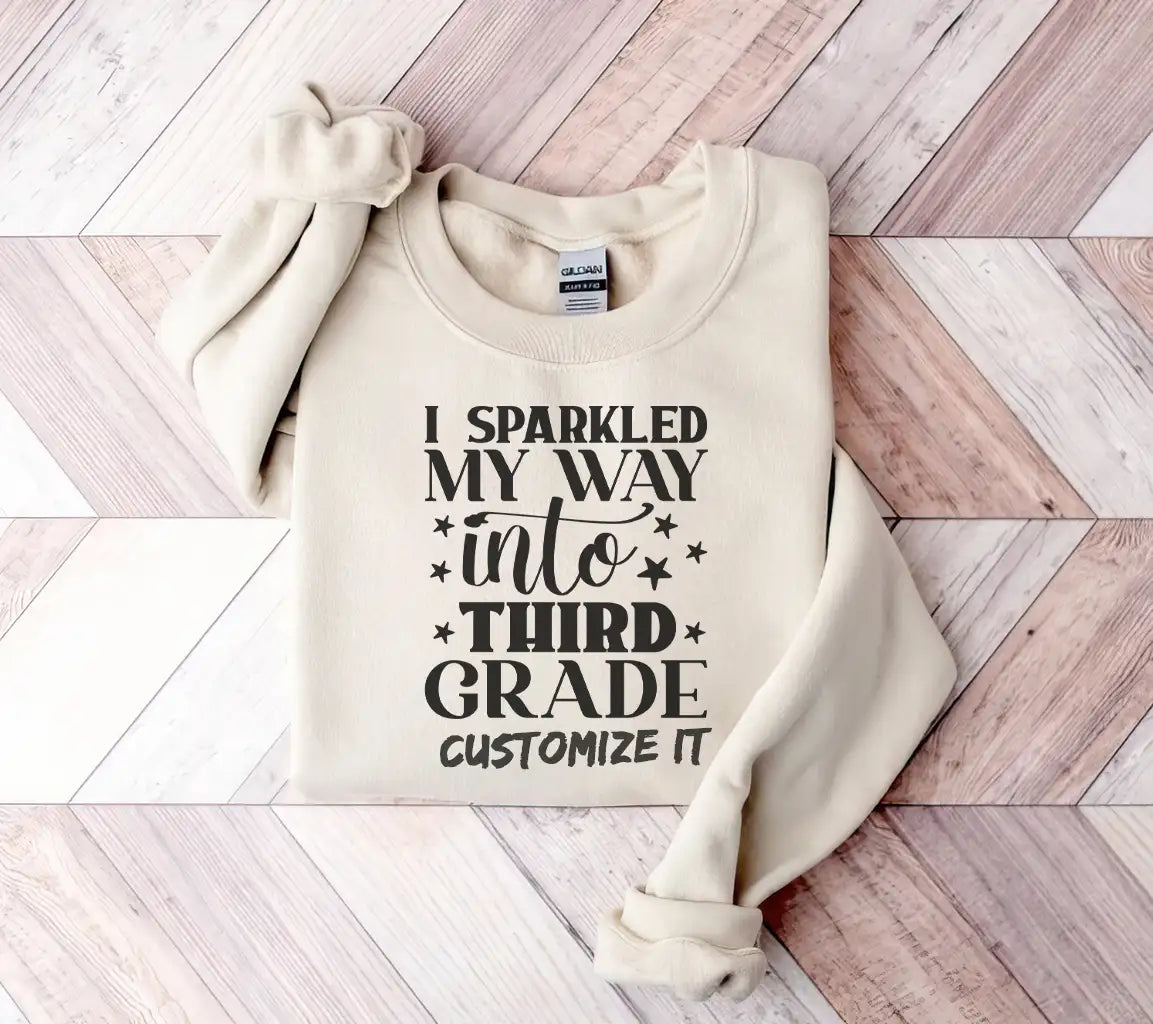 I Sparkled My Way Into Third Grade -  SVG SVG