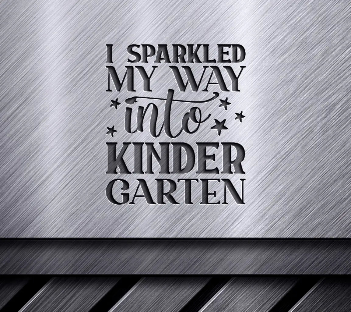 Kindergarten Sparkle SVG - Back to School Design SVG