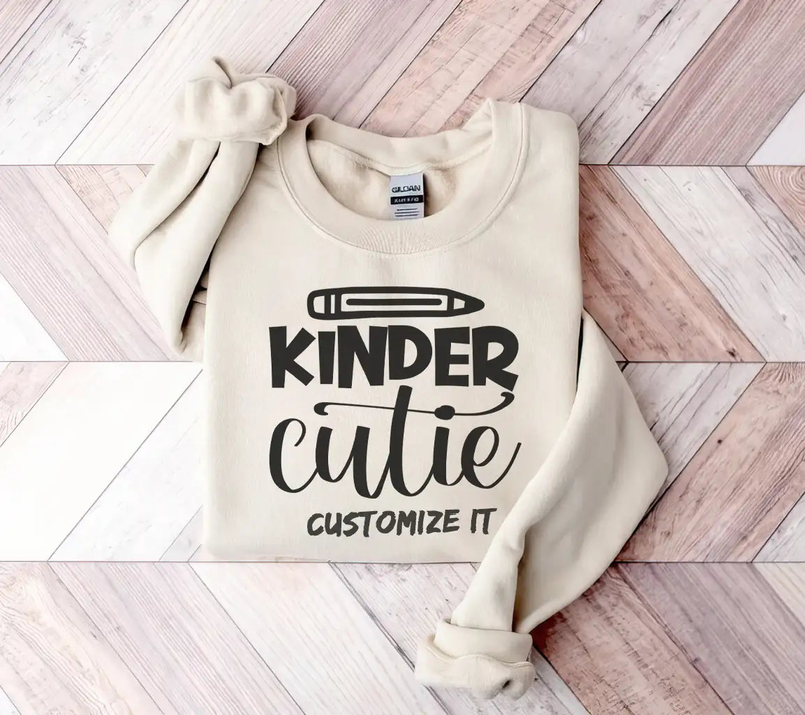 Kinder Cutie Back-to-School SVG Logo -  Pencil Design SVG