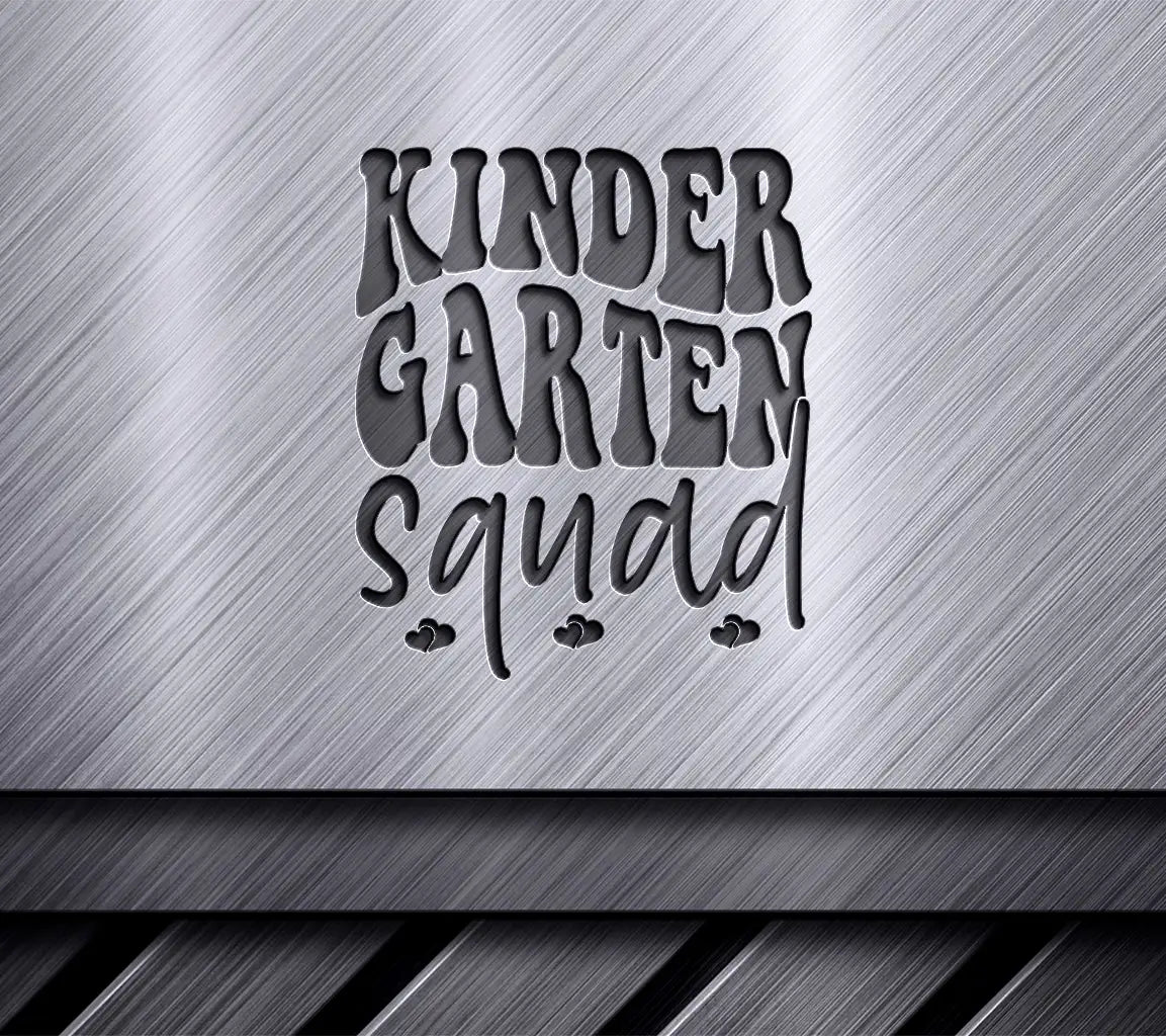  Kindergarten Squad Logo SVG - Back to School Design SVG