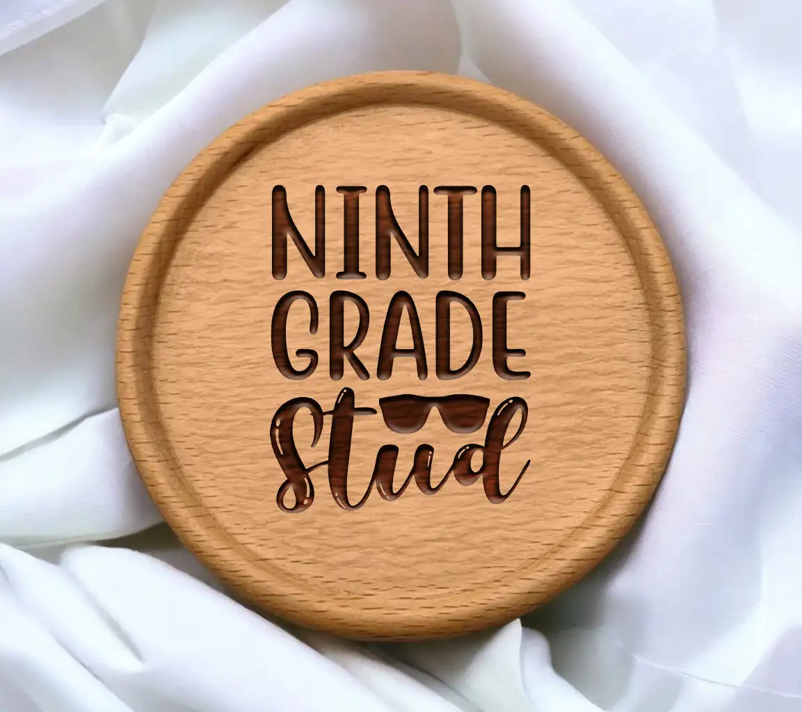 Ninth Grade Stud with Sunglasses SVG - Back to School Design SVG