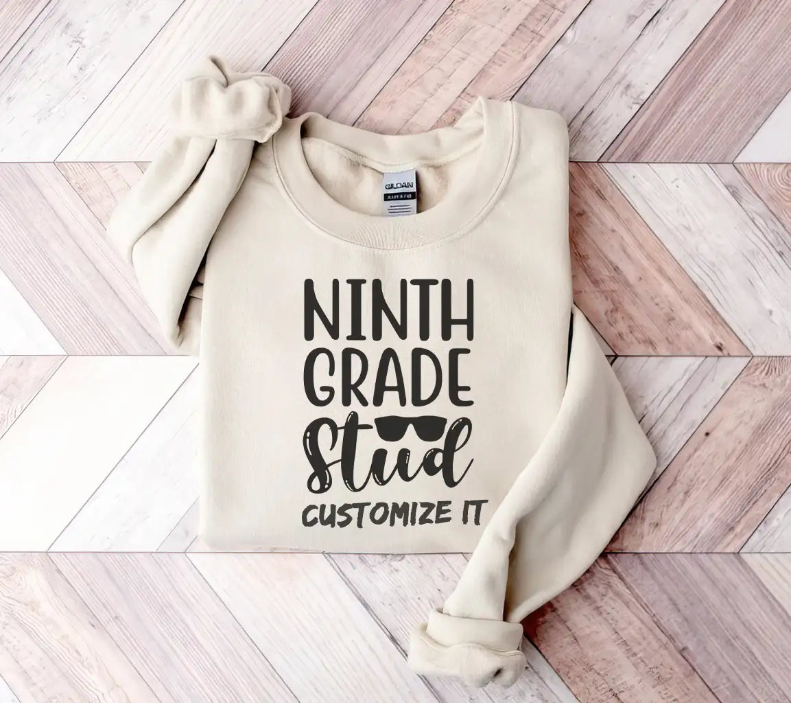 Ninth Grade Stud with Sunglasses SVG - Back to School Design SVG