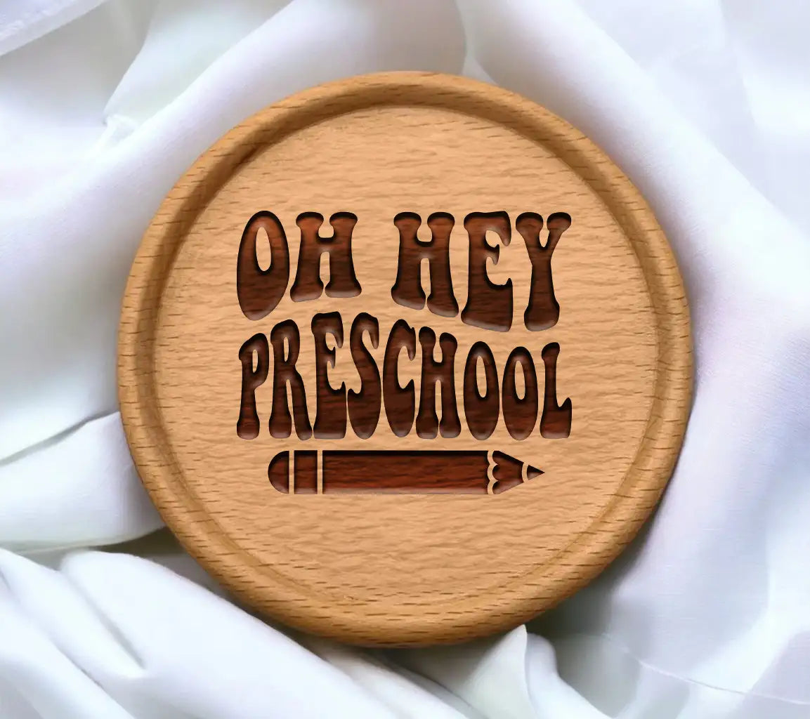 Oh Hey Preschool  Logo SVG - Back to School Design SVG