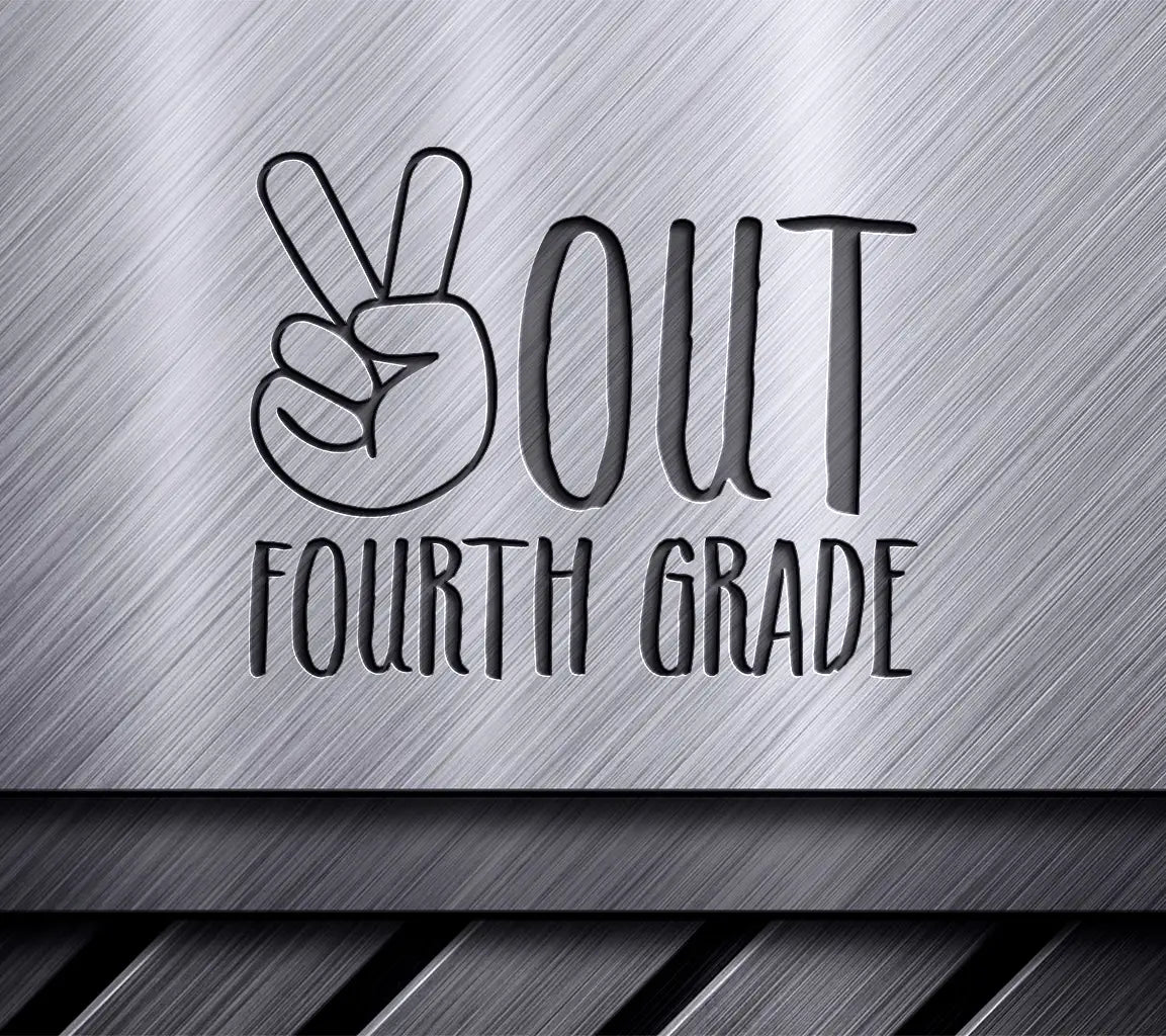 Fourth Grade Peace Sign Logo -  SVG SVG