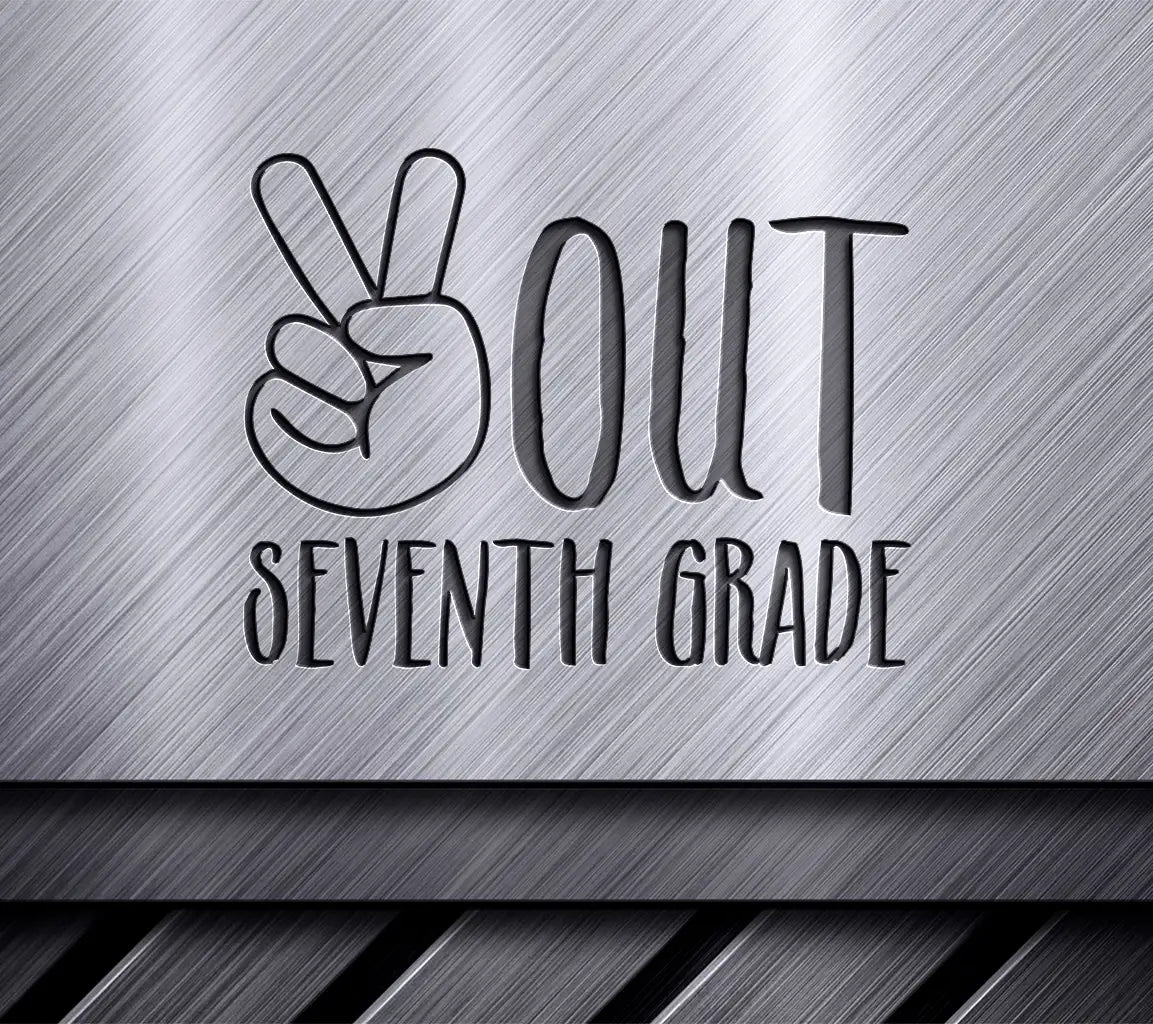 Seventh Grade Peace Sign Logo SVG -  - Back to School SVG