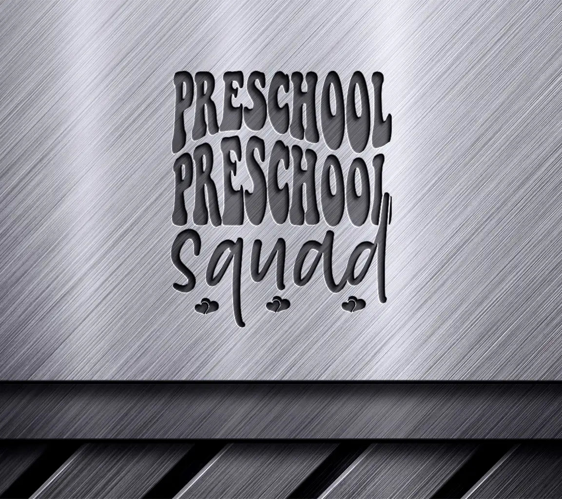 Preschool Squad SVG -  Back-to-School Design SVG