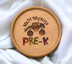 Ready to Crush Pre-K Monster Truck SVG - Back to School Design SVG