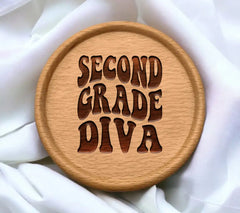 Second Grade Diva SVG -  Back-to-School Design SVG