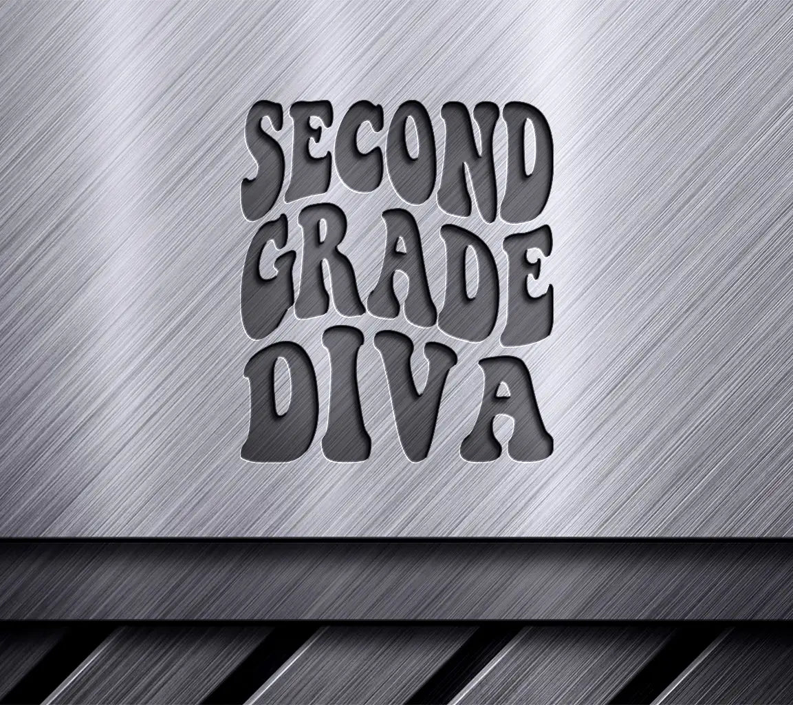 Second Grade Diva SVG -  Back-to-School Design SVG